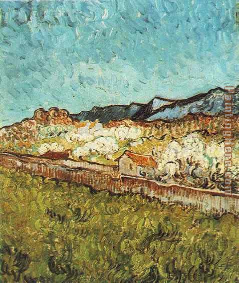 Aux pieds des montagnes 1889 painting - Vincent van Gogh Aux pieds des montagnes 1889 art painting
